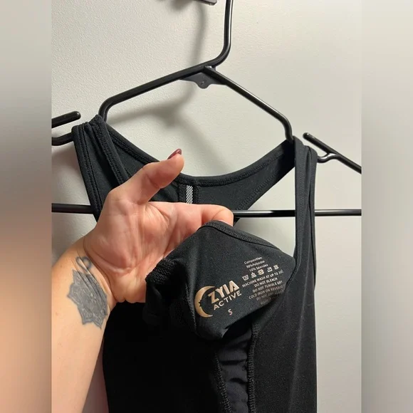ZYIA Black Racerback Tank Top - Picture 3 of 3